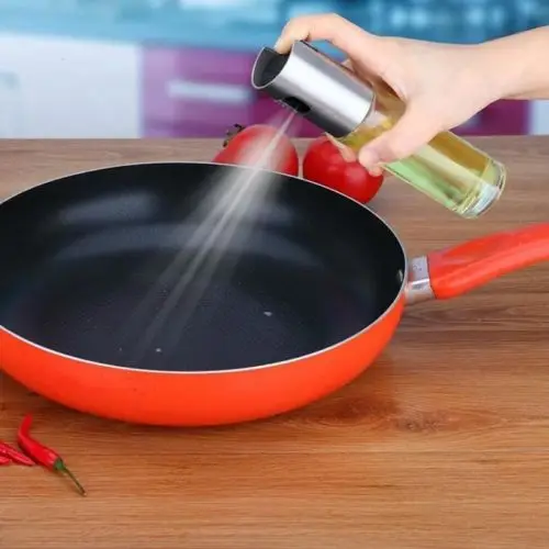 

Oil Pump Spray Bottle Olive Can Tool Pot Cooking Kitchen Stainless US US