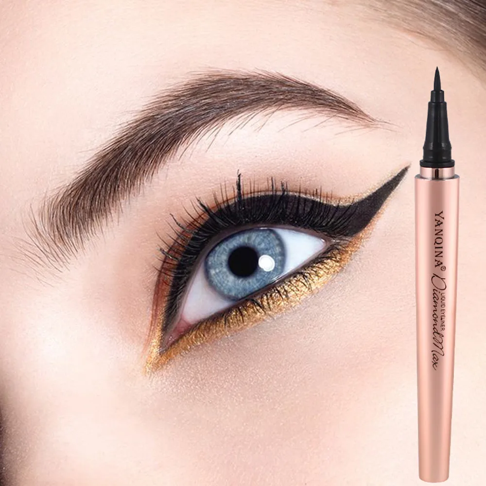 

Waterproof Black Liquid Eyeliner Pen Sweatproof Lasting Easy Wear Eye Liner Pencil Lady Cosmetics Make Up Eye Marker Tool TSLM2