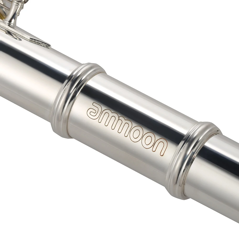 Ammoon концертная флейта из мельхиора Посеребренная 16 Флейта с ...