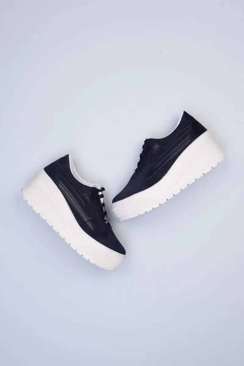

Bambi Navy Blue Women 'S Wedges Shoes F0329320172