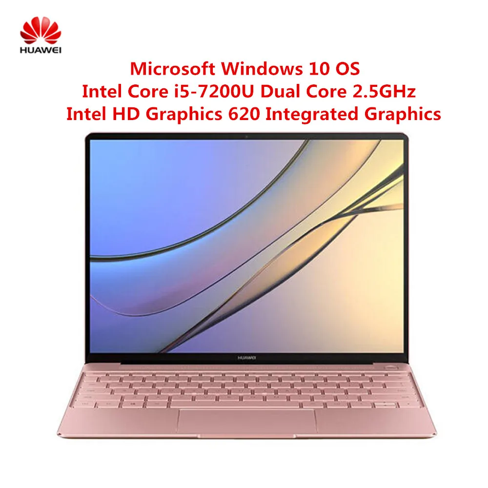 Huawei MateBook X ноутбук 13 0 дюймов Intel Core I5 7200U 8 Гб 256 SSD компьютер оконные рамы 10 ips 2160x1440
