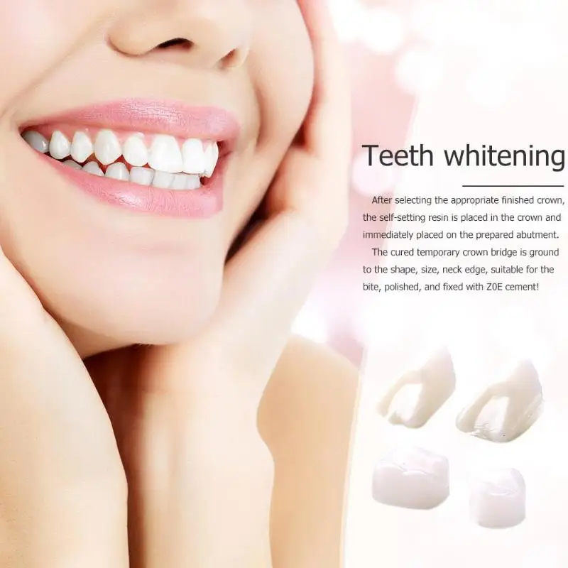 100pcs Temporary Crown Porcelain Teeth Veneers 50pcs Anteriors Front