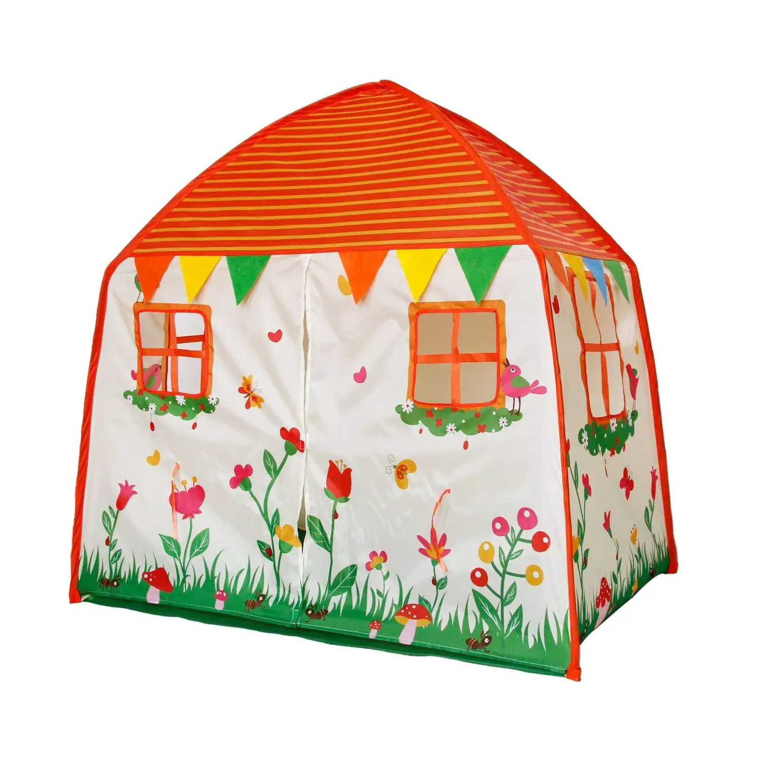 

Children's Tent for Outdoor and Indoor Play, Foldable Tent for Girls and Boys with Soft Carpet Apricot