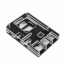 Акриловый прозрачный чехол для корпуса+ охлаждающий вентилятор для Raspberry Pi 3