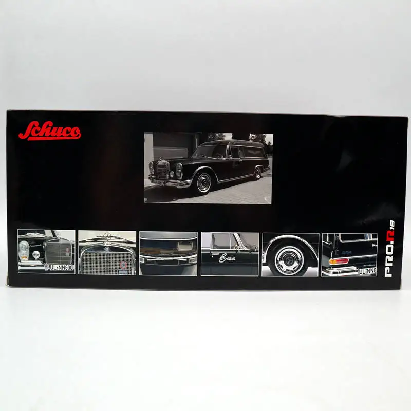 SCHUCO 1:18 для Mercexdes-Beniz 600 HEARSE FUNERAL CAR 1965 CARRO FUNEBRE игрушки из полимера модели автомобилей черный