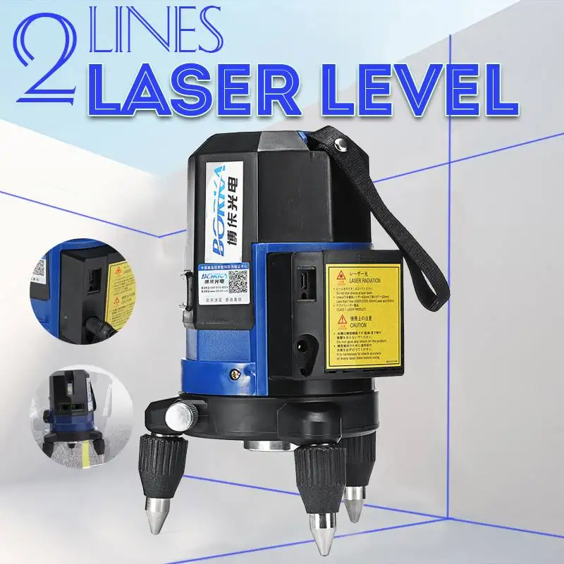 

360 Rotary Slash Function 2 Line Blue Cross Beam Line 3D Self Leveling Vertical Horizontal Laser Level Measuring Indoor/Outdoor
