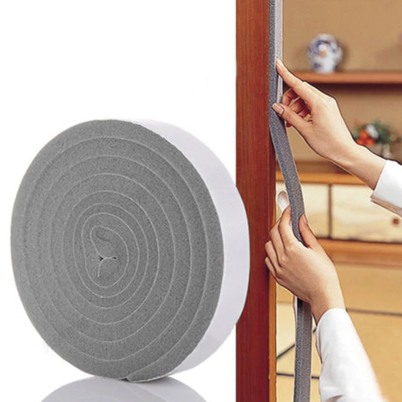 

Home Door Window Foam Sticky Tape Roll Seal Strip Noise Insulation Protective