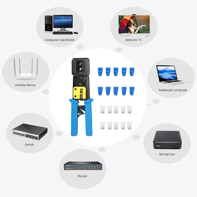 RJ11/RJ45 инструмент для зачистки проводов кабеля резак щипцы автоматические плоскогубцы