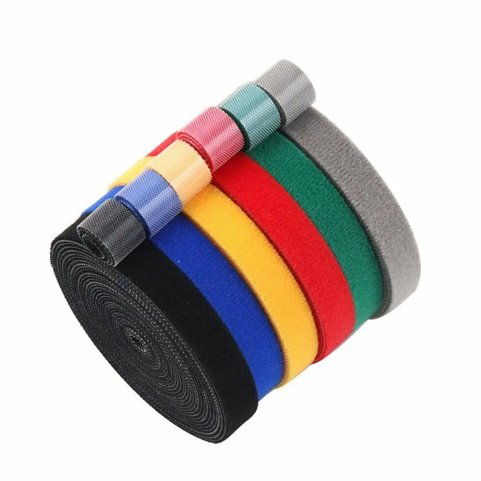 

2019 New Plastic Nylon CableTies Manager Winder Cable Clip Ties Velcro Strap Ribbon Wire Strap Seals Office Desktop Management