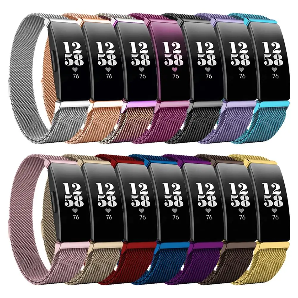 Ремешок для часов Fitbit Inspire HR трекер активности Миланский магнитный ремешок из