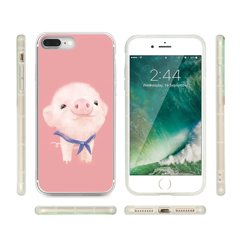 Мягкий ТПУ чехол KISSCASS для Samsung Galaxy S8 S9 Plus Note 8 милый розовый с кроликом A3 A5 A7 2016 2017 |