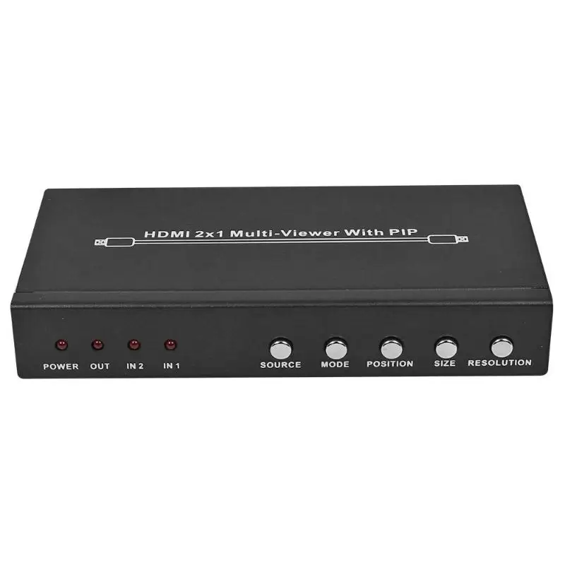

HDMI 2x1 Switch Multi-Viewer 1080P PIP Picture-In-Picture 2 in 1 out HDMI Switcher Splitter Adapter