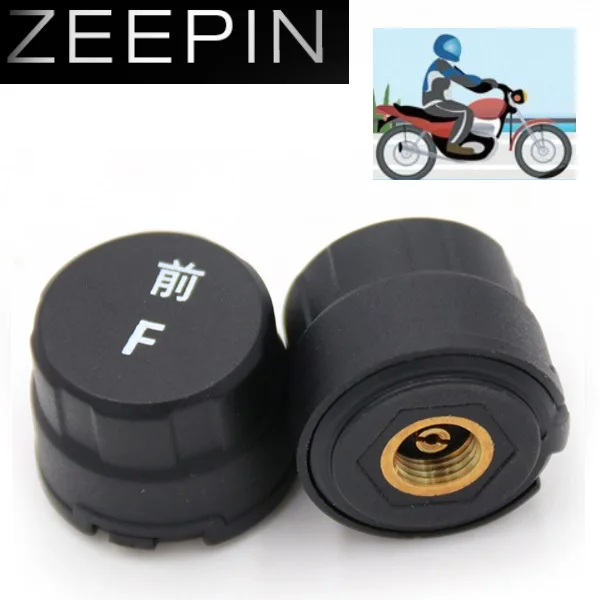 Zeepin мотоцикл TPMS система обнаружения давления в шинах Интеллектуальный 2 датчика