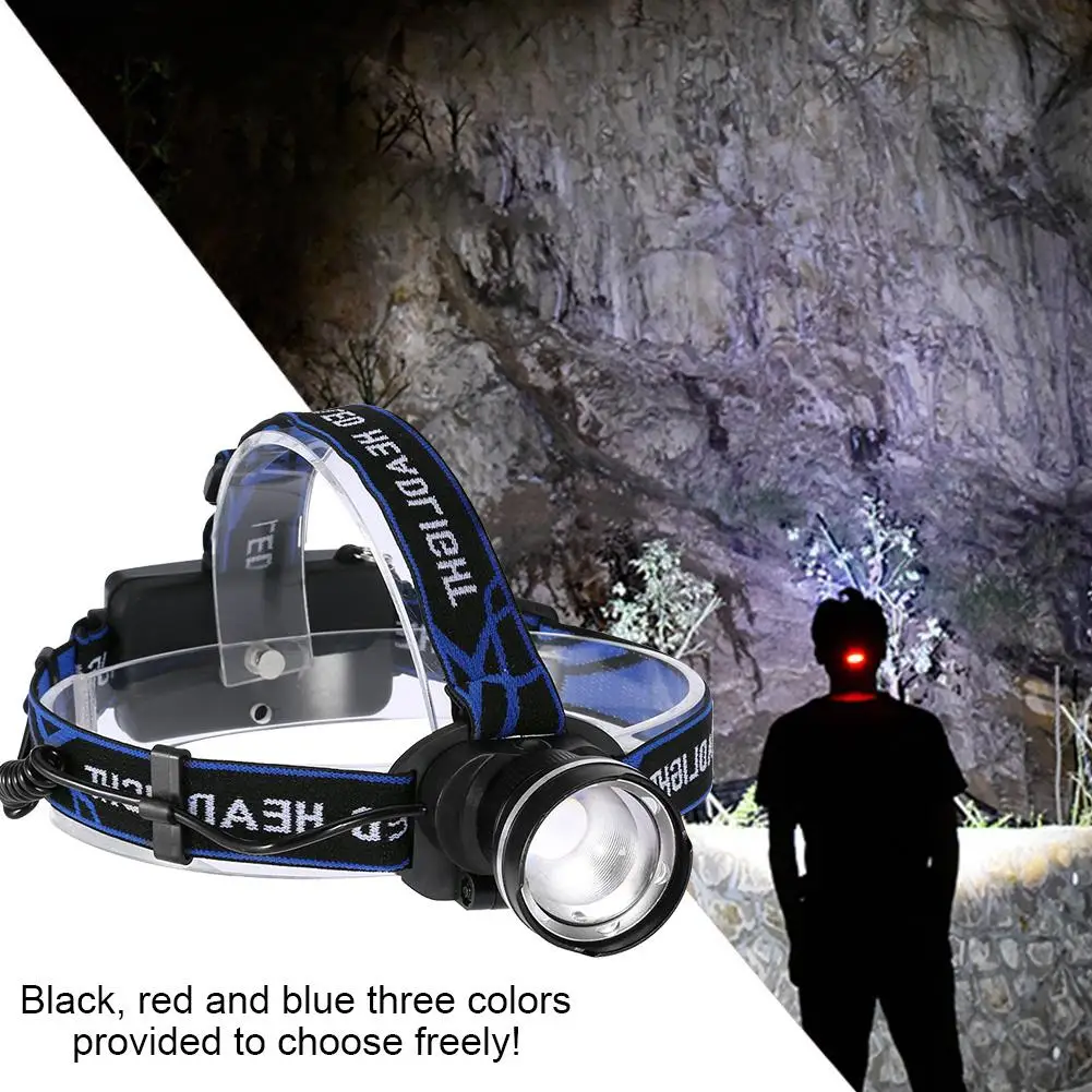 

linterna led cabeza LED Fisheye Headlight Ultra Bright Fishing Biking Headlamp 10W High Power head lamp waterproof