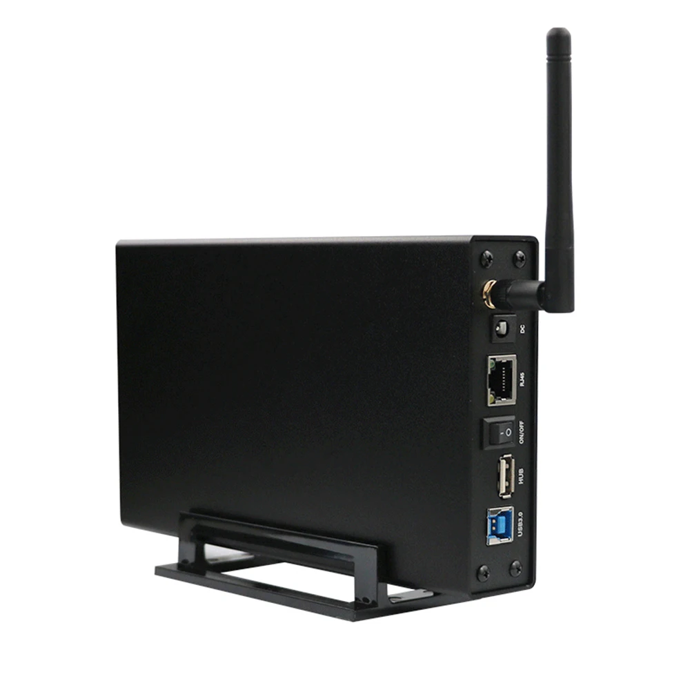 Kaufen Blueendless Rj45 Externe Festplatte Fall Nas Wifi Antenne Drahtlose Wifi SATA USB 3.0 Wifi HDD Interface Aluminium HDD Box