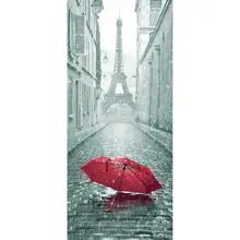 2 шт. ворота спальня двери наклейки 3D зонтик наклейки съёмные постеры Декор