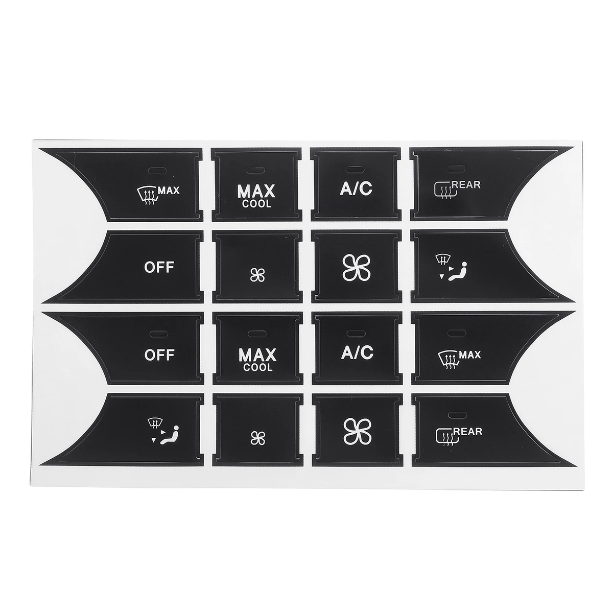 Skup Samochód przycisk naprawa kierownicy AC drzwi blokada okna naklejki naklejki nowy dla Mercedes Benz 2007 2014 przycisk naprawa naklejka naklejka