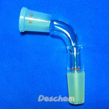 

24/40,Glass Adapter,Glass Bend Connecting Tube,105 Degree Lab Glassware