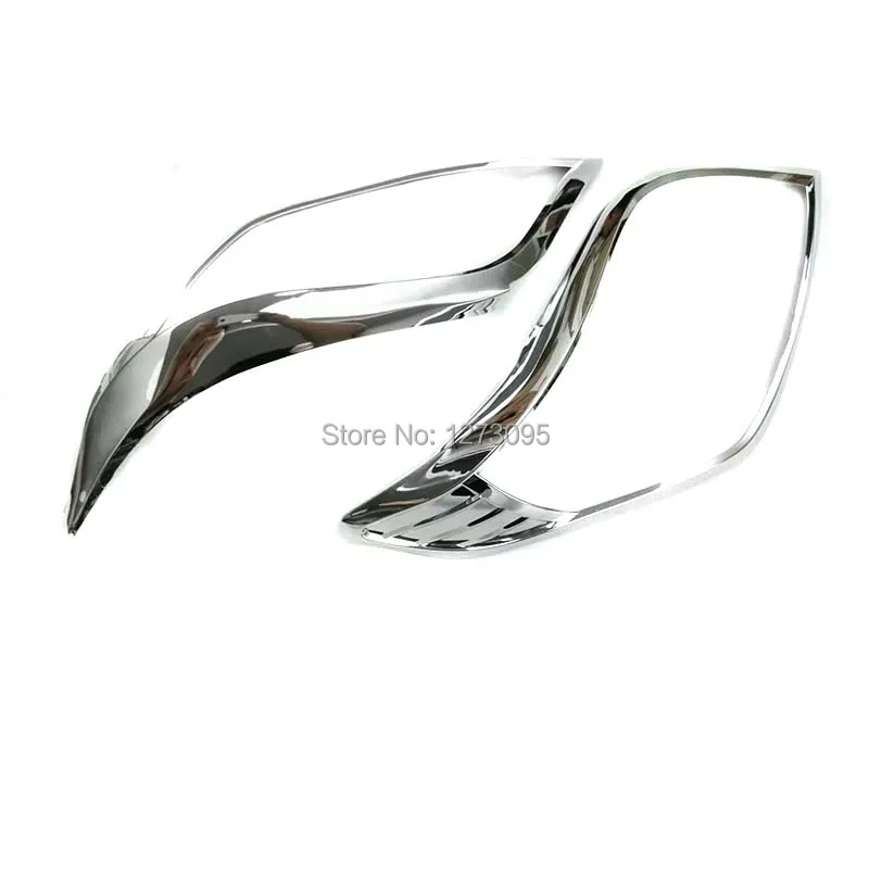 

For Toyota Land Cruiser Prado 2010-2013 ABS Chrome Front Head Light Lamp Cover Headlight Frame Trim Protector Car Accessories