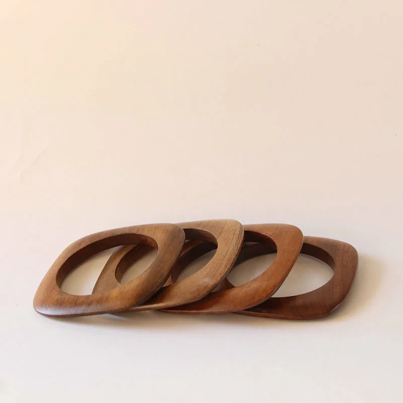 Цельная 9,5 см цельная деревянная Пряжка натуральный специальный цвет деревянная пуговица модные аксессуары для сумок деревянные для сумок ручки пряжки частей