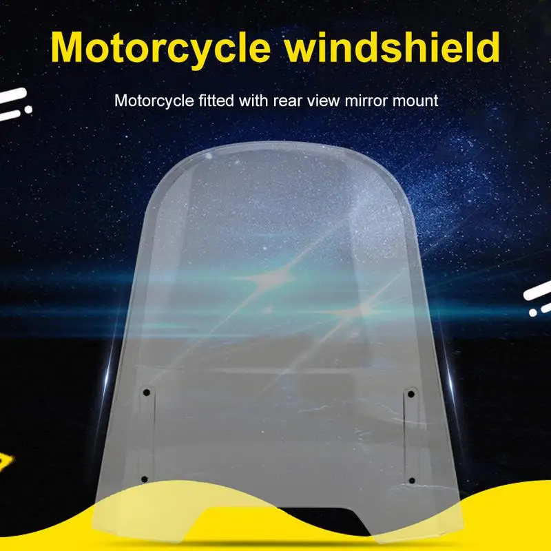 General Purpose PC Windshield For Motorcycles And Electric Vehicles Injection Molding Thickened Windshield