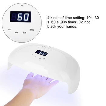 

78W Powerful UV LED Lamp Nails Tool Dryer Quick Drying Auto Sensor With Fan for Curing All Gels