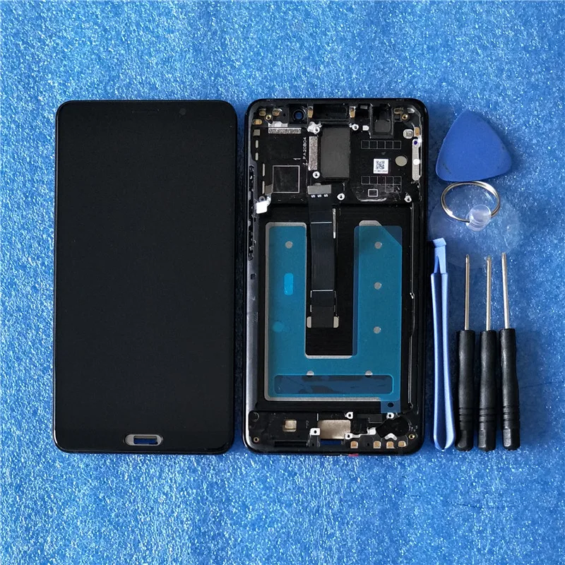 Offerte Originale Cornice DELLO SCHERMO LCD Per Huawei Mate 10 ALP L09 ALP L29 Axisinternational Display LCD Cornice Dello Schermo + Touch Panel Digitizer Assembly