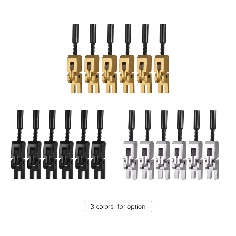 

Electric Guitar Tremolo Bridge Locked String Saddles String Lock for Tremolo Bridge Black Sliver Gold Color Promotion
