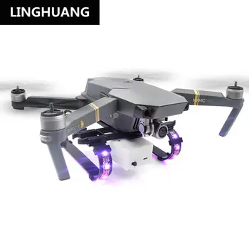 

DJI Mavic Pro Damping Heighten Landing Gear LED Light Strip Flying Lights Tripod Drone Accessories Anti-fall Indicator Light