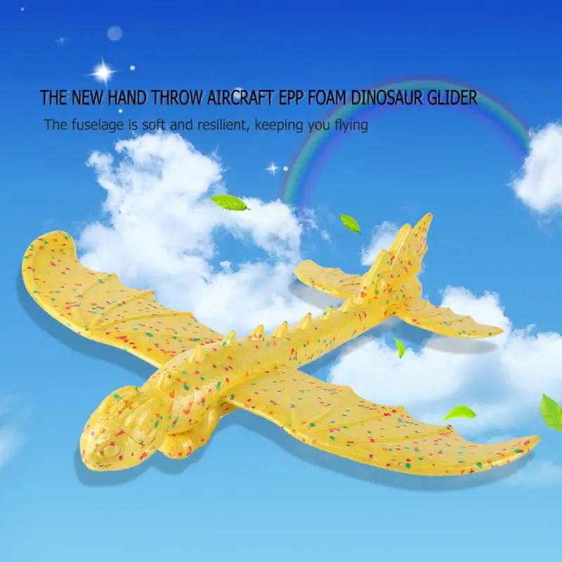 

Dragon Airplane Toys Hand Launch Throwing Glider Aircraft Inertial Foam EPP Airplane Dinosaur Train Glider Model Toys