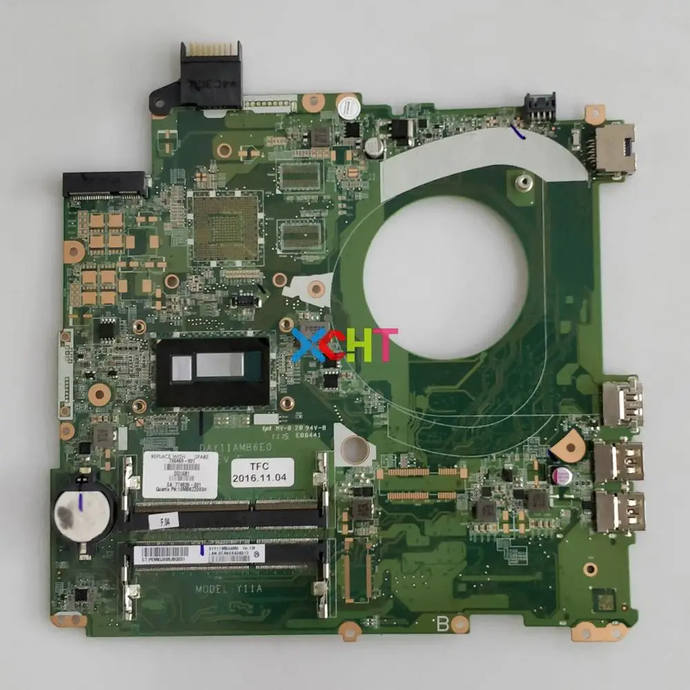 

766469-001 766469-501 766469-601 DAY11AMB6E0 UMA i5-4210U CPU for HP 15-p Series Notebook PC Motherboard Mainboard