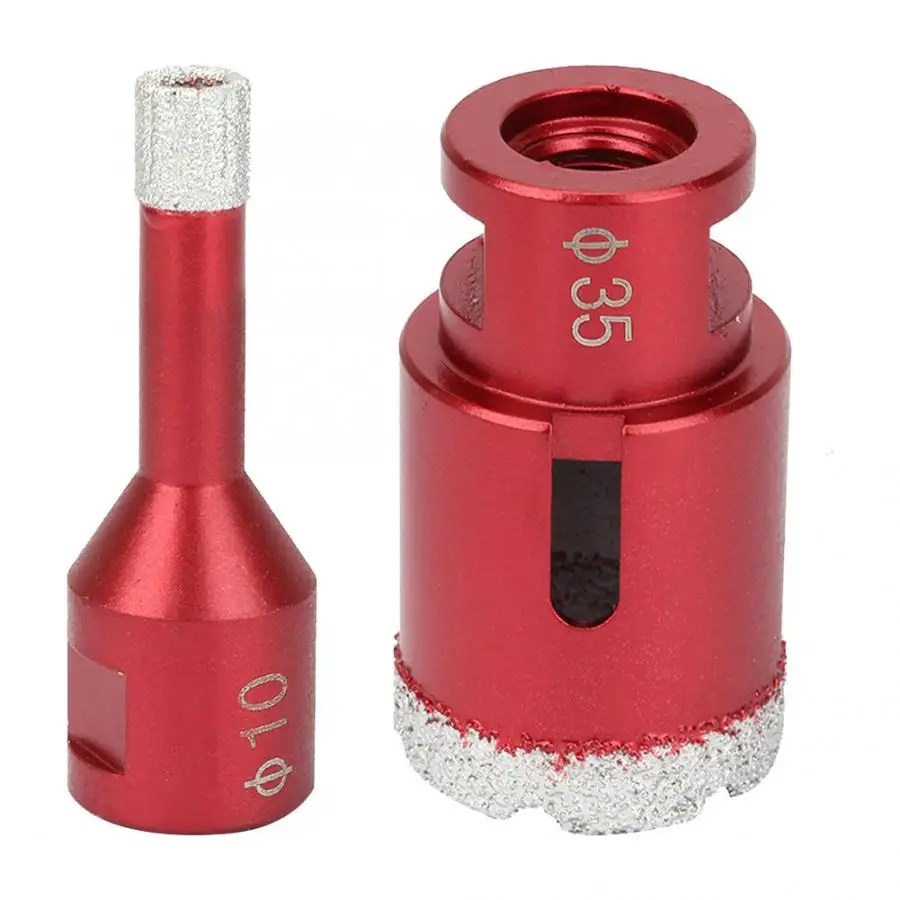 5pcs//set Vacuum Brazed Diamond drilling core bits tile hole saw 6mm to 14mm