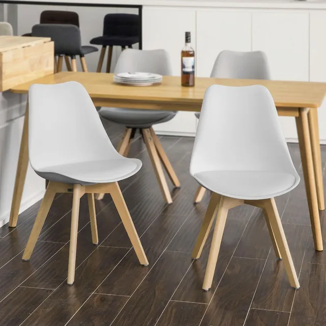 Best Offers SoBuy FST58-Wx2, Set of 2 Dining Chair Kitchen Chair Office Chair, Natural Solid Wood Legs with Cushioned Seat, White Best Offers SoBuy FST58-Wx2, Set of 2 Dining Chair Kitchen Chair Office Chair, Natural Solid Wood Legs with Cushioned Seat, White