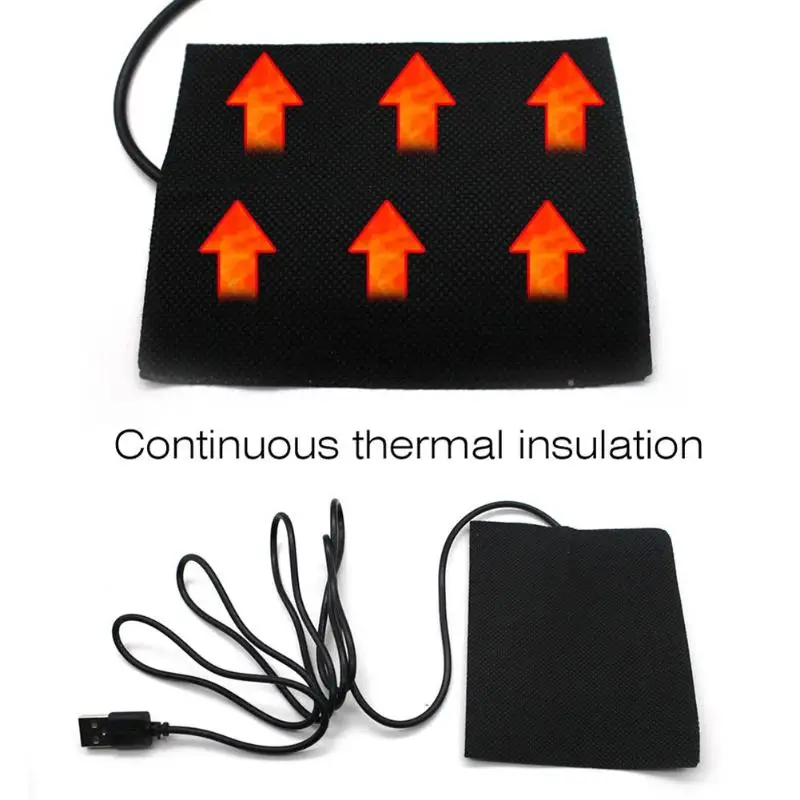Электрические нагревательные колодки 5 в тепловая одежда теплая куртка с подогревом мобильный потепление переключатель передач DIY Набор 2 шт. в 1