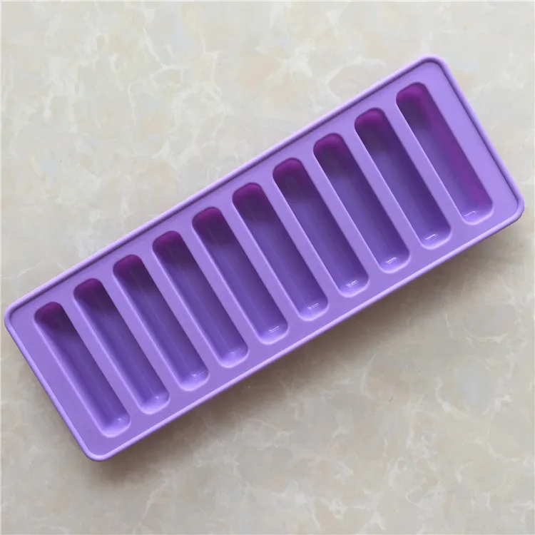 

10 even lady finger long ice cube mold XG645