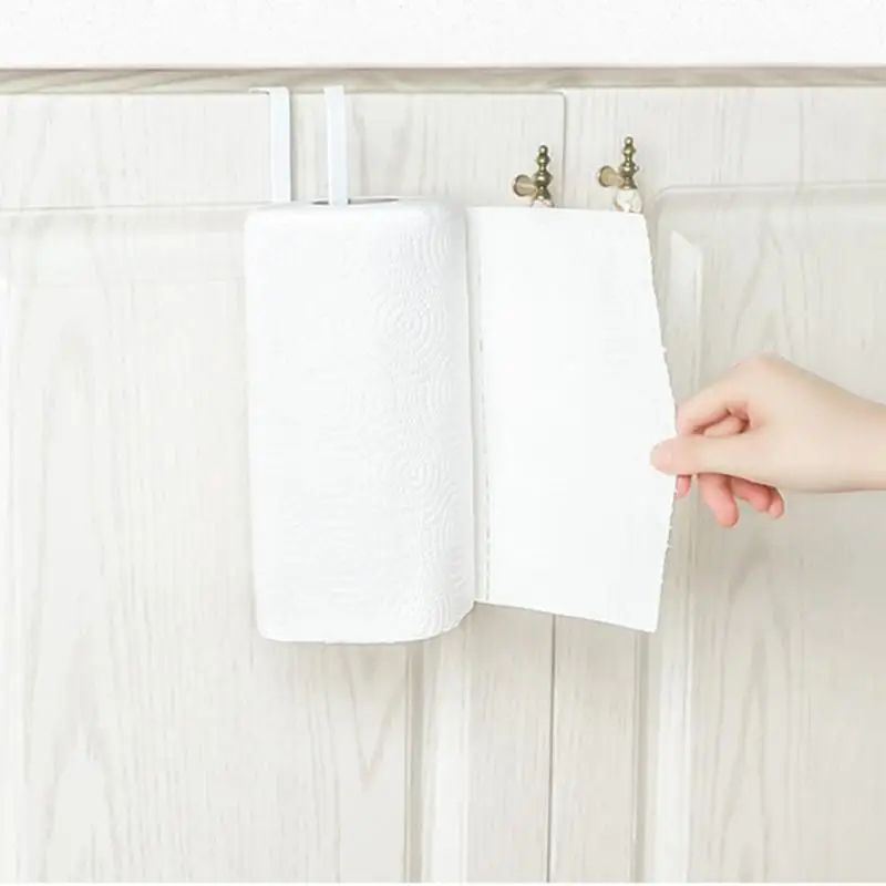 

Kitchen Roll Paper Towel Holder Storage Rack Sundries Organizer Home Storage Tools Cabinet Cupboard Tissue Shelf 5#