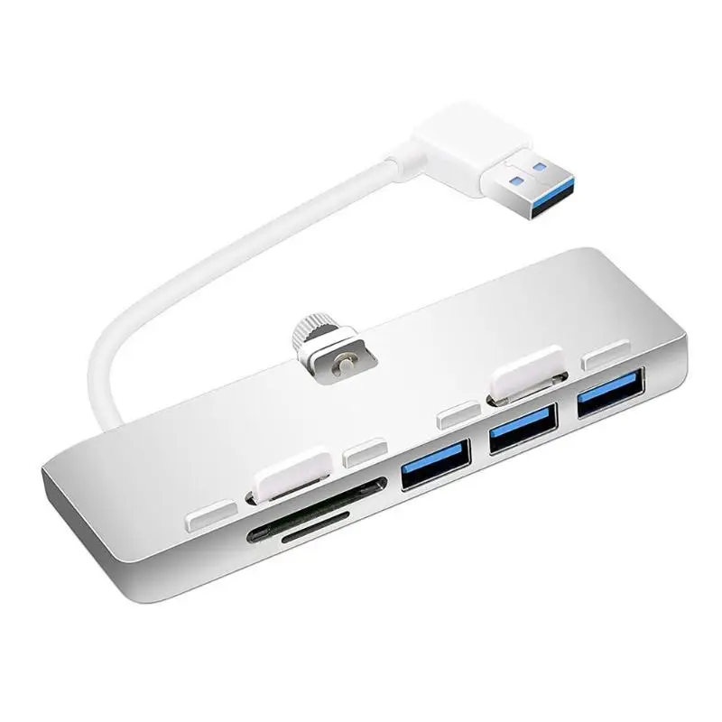 

ALLOYSEED 3 Port USB 3.0 Hub Splitter Adapter with Card Reader for iMac Linux Windows Slim Unibody PC Computer Accessories Gifts