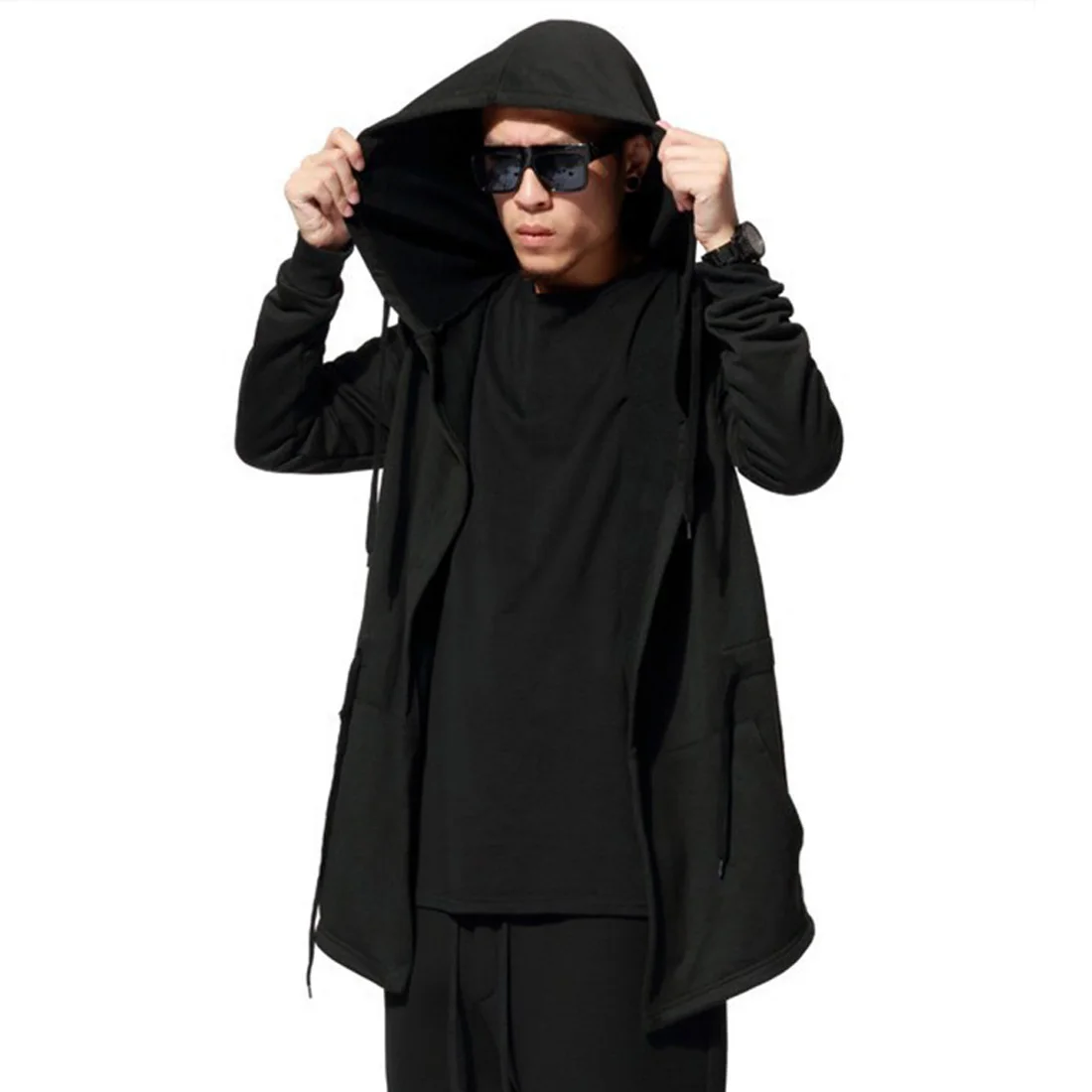 

2019 Autumn Hoodies New Style Men Jackets Black Sweat Jumper Male Jacket Hip Hop Coat Fleece Street Loose Hoodies