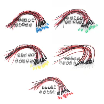 

10pcs 12V 8mm Pre-wired Constant LED Light Emitting Diode Ultra Bright Water Clear Bulbs 2019 new style