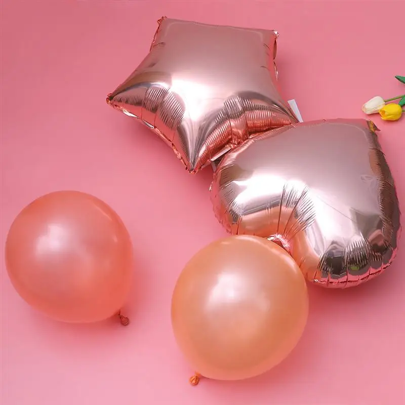 

14pcs Decorative Aluminium Film Balloons Set Fashion Champagne Gold Latex Balloons Set Birthday 2019 Graduation Party Supplies
