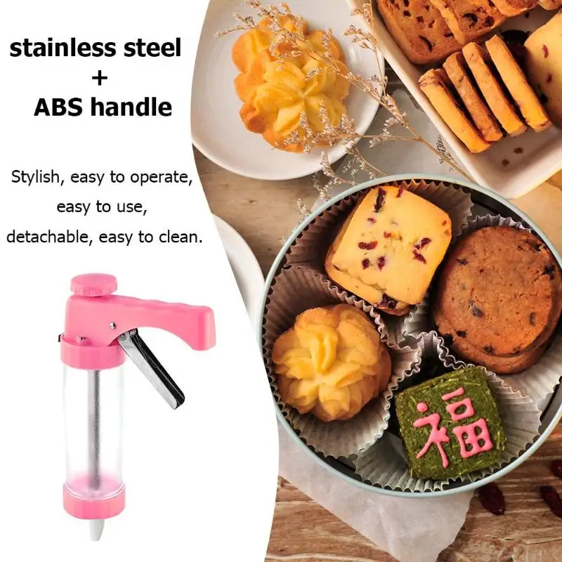 Cookies Press Making Gun Kit Biscuits Extruder Pump Press Maker Cake