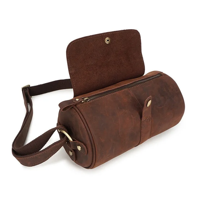 

Fashion Retro Genuine Leather Shouder Bags For Men Satchel Crazy Horse Leather Crossbady Bag Male Messenger Bags Sacoche Homme