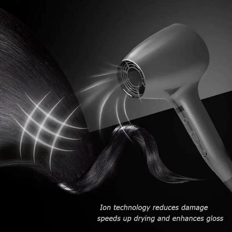 

Lescolton 1600W 3D Airflow Touch Induction 6 Speed LED Display Electric Hair Dryer Bladeless Blower Air Fan for Home