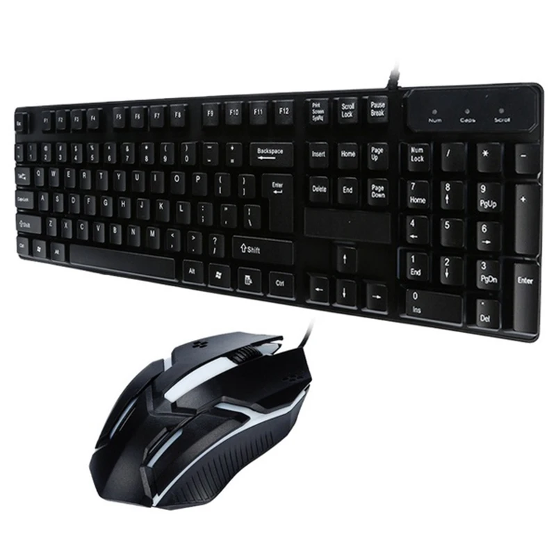 

HOT-Desktop CMK-188 Durable Comfortable USB Mouse And Keyboard Combo