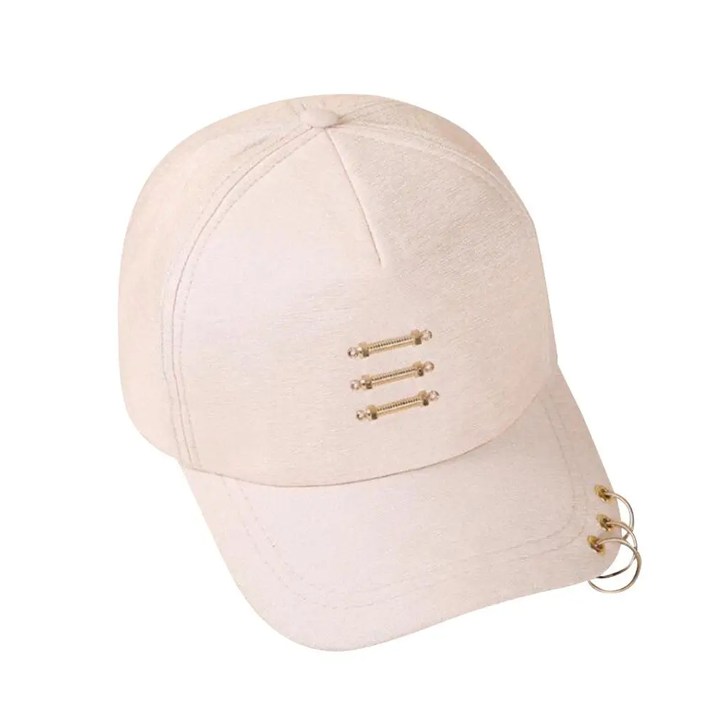 

MISSKY 2019 New Summer Unisex Women Men Cap Fashion 3Rings 3Poles Adjustable Baseball Hat For Male Female