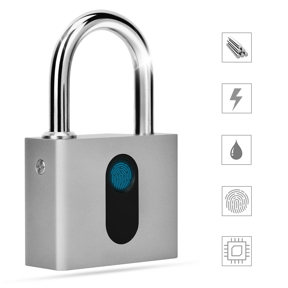 

GS60 Aluminum Alloy fingerprint unlock Fingerprint Finger Print Lock with English Manual