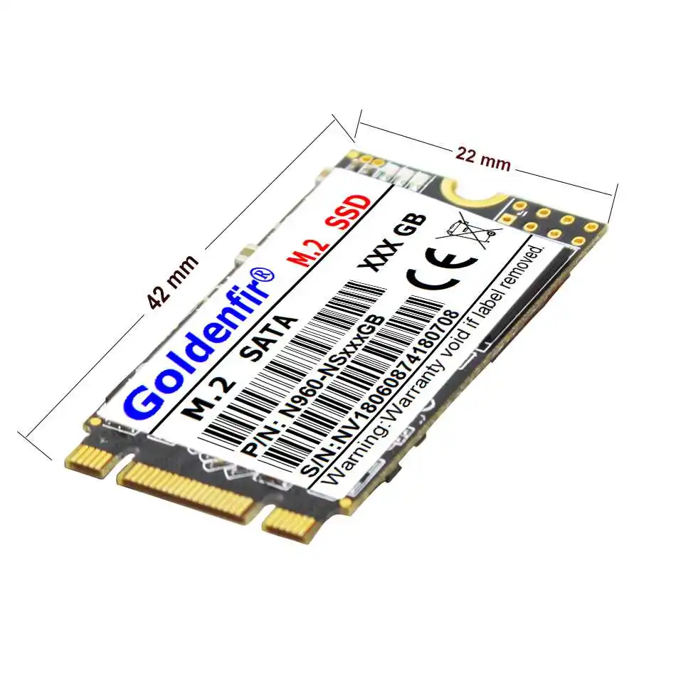 GOLDENFIR M.2 SSD NGFF 22x42 мм Внутренние твердотельные накопители 60 ГБ 120 ГБ 240 ГБ SSD для ноутбуков и настольных компьютеров