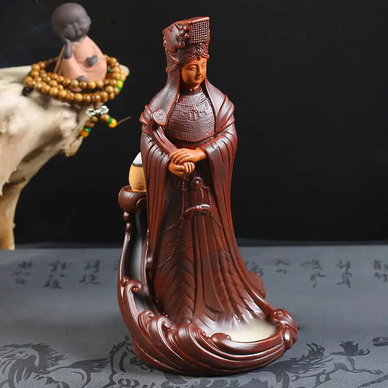 

Backflow Incense Burner Ceramic Incense Holder Home Decor Smoke Waterfall Aromatherapy Buddha Censer Buddhist Decoration