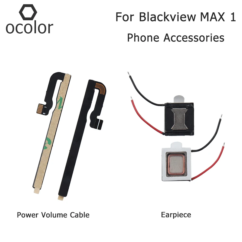 

ocolor For Blackview MAX 1 Earpiece Assembly Repair Parts Replacement For Blackview MAX 1 Power Button Volume Key Flex Cable