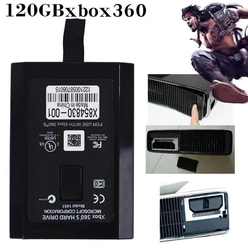 120 ГБ внутренний жесткий диск для Xbox 360 E/Xbox тонкая консоль игровые